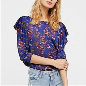 Free People Women's Dock Street Ruffled Top NWT